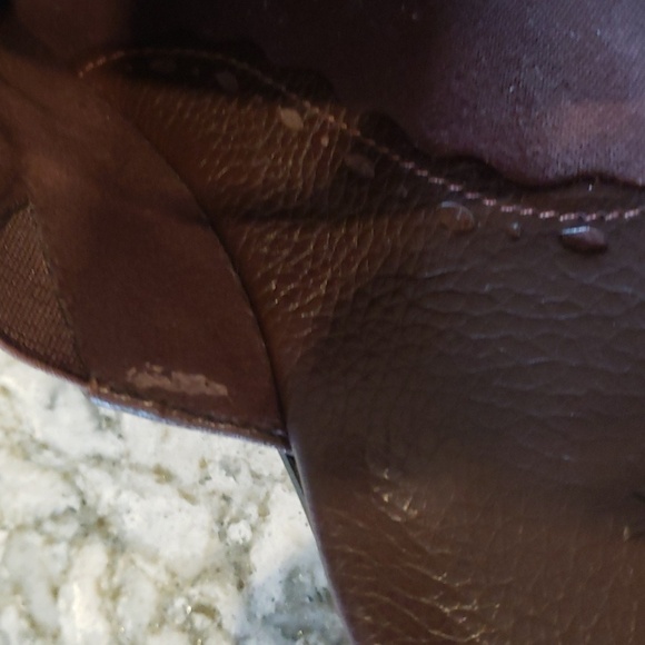 Clarks Daffodil brown leather slip on clog in brown - Picture 11 of 11